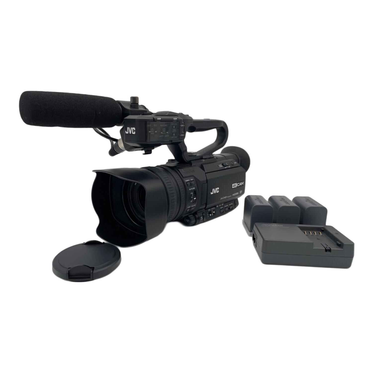 JVC GY-HM175 業務用ビデオカメラ本体、マイク、バック、メモリの