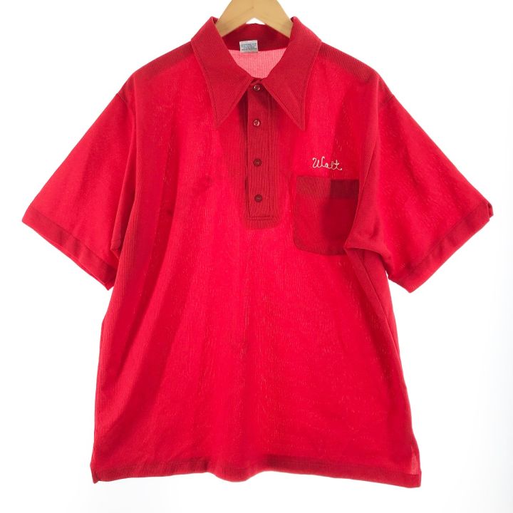 Hilton ヒルトン メンズ ボーリングシャツ サイズXL レッド - 中古