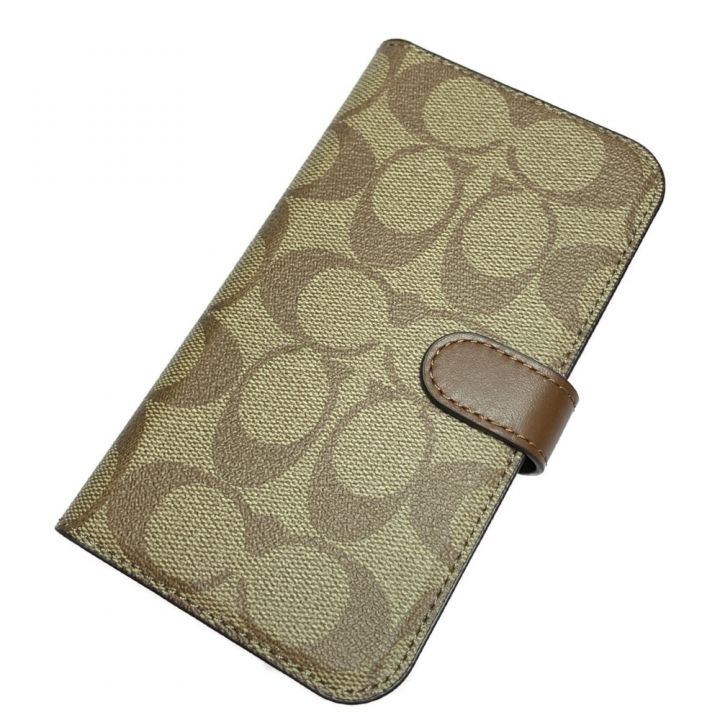 COACH コーチ スマホケース 手帳型 iPhone13/14対応 - 中古小物