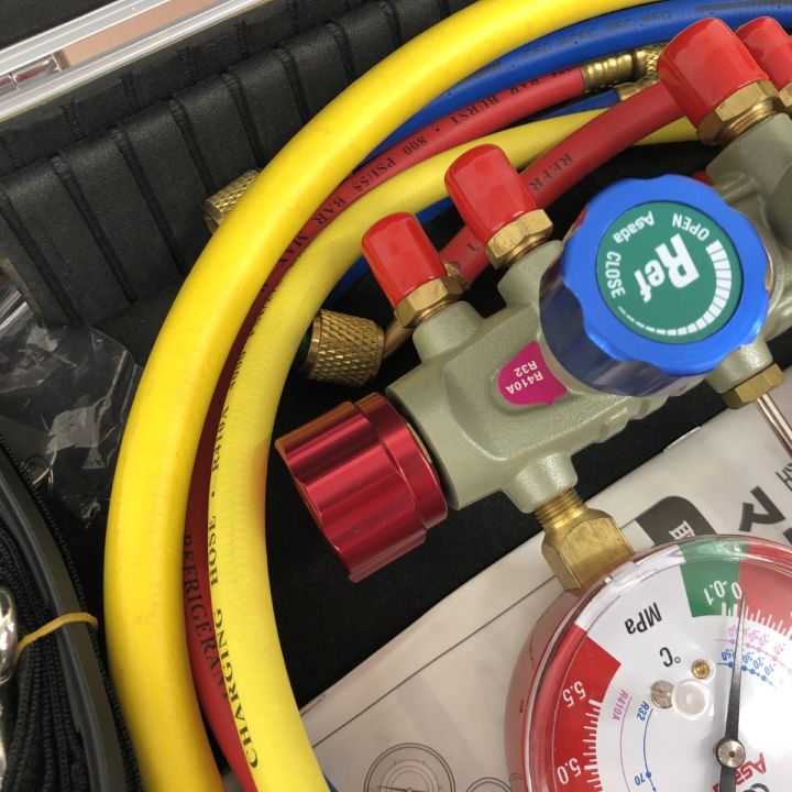 ДД ASADA 空調工具 ケース付 マニホールドAD/AF - 中古工具・電動工具