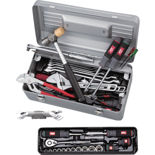 KTC 工具セット（両開きメタルケースタイプ）［52点］ SK4520WZ