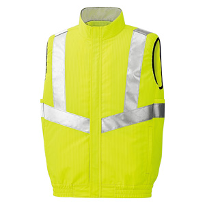 高視認性 クールファンベスト （ファン別売） WEV104上 イエロー