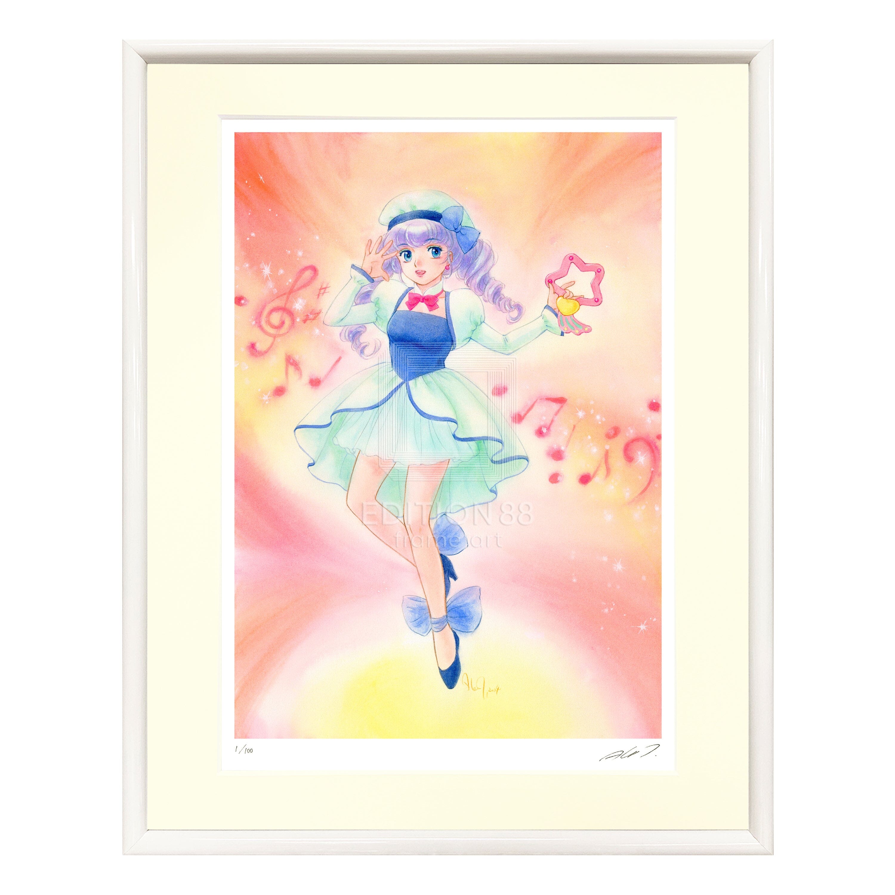 魔法の天使クリィミーマミ」88グラフ 星のタンバリン /高田明美（直筆