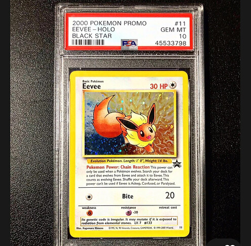 Psa10 Eevee Holo Black Star Promo - Market - Elite Fourum
