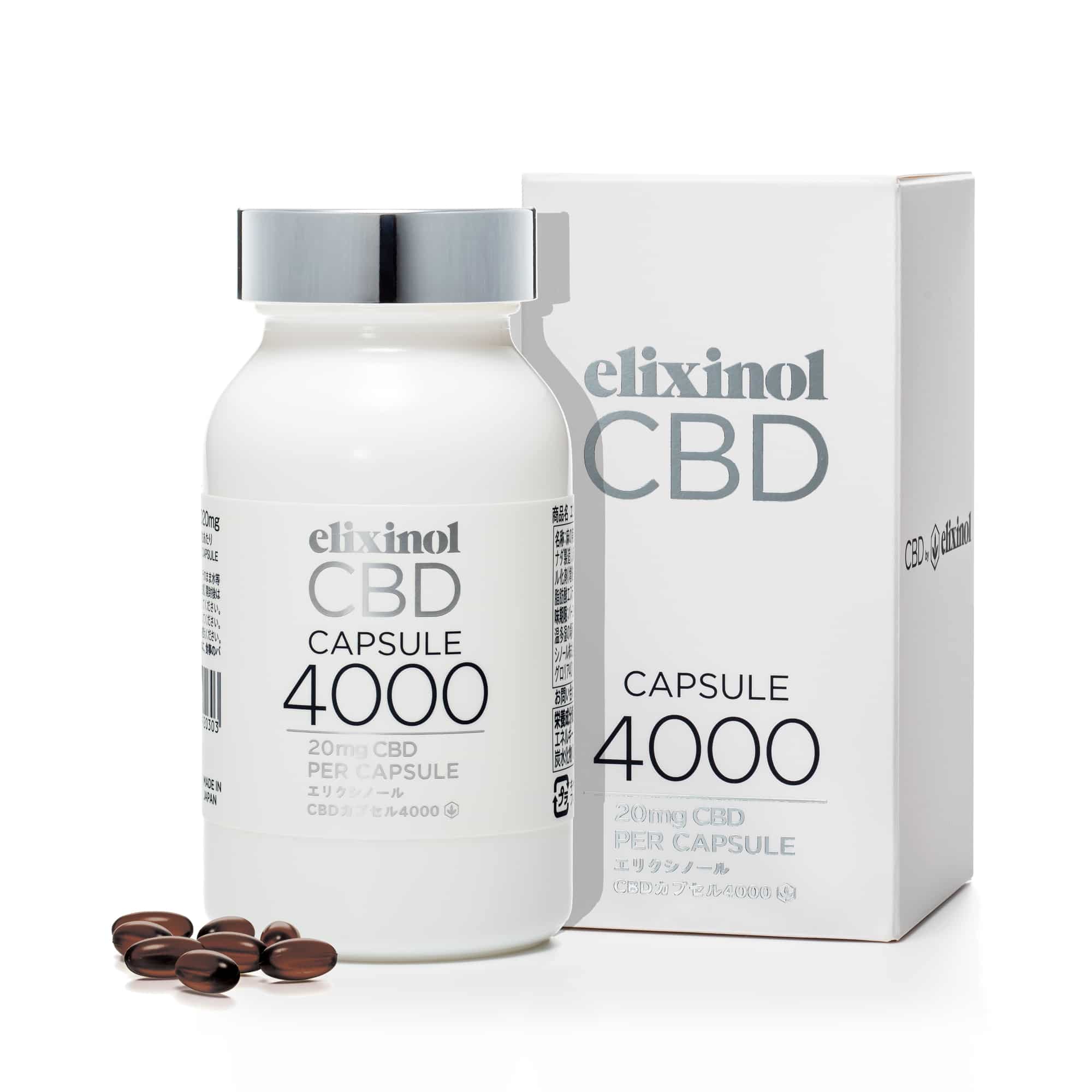 エリクシノール CBD カプセル 4000 | CBDオイル｜エリクシノール