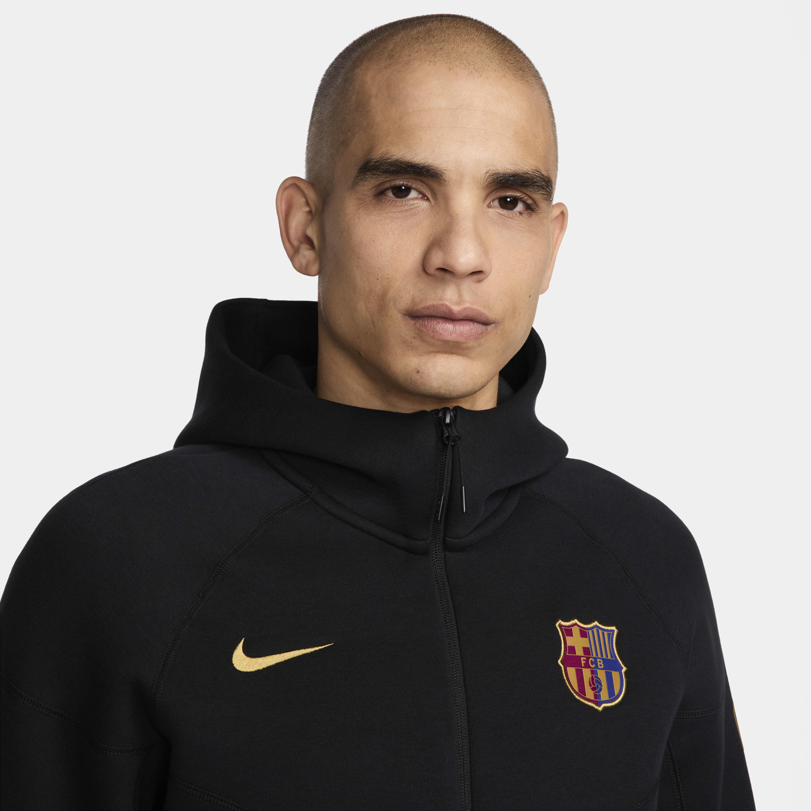 Shop Nike Men's F.C. Barcelona Tech Fleece Windrunner Football