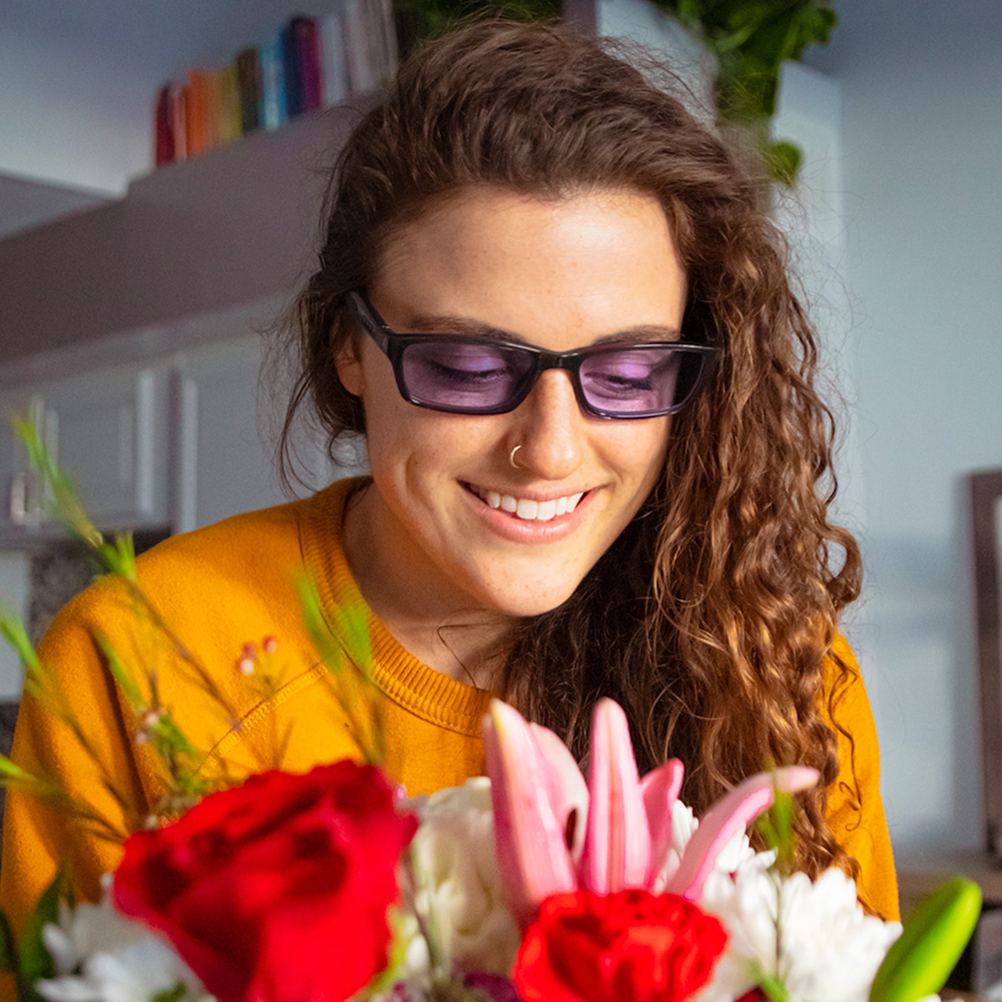 Eton Cx3 Sun Rectangle Shape Frame Colorblind Eyeglasses