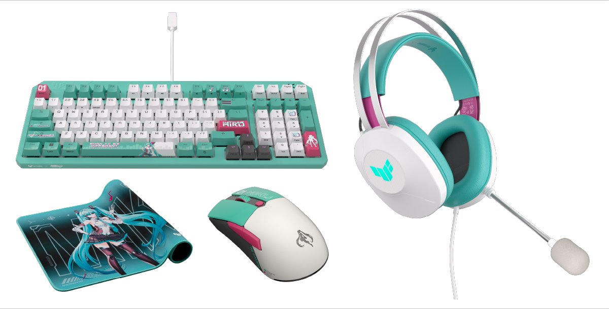 ASUS×初音ミク】初音ミクカラーのコラボギア4製品が同時発売
