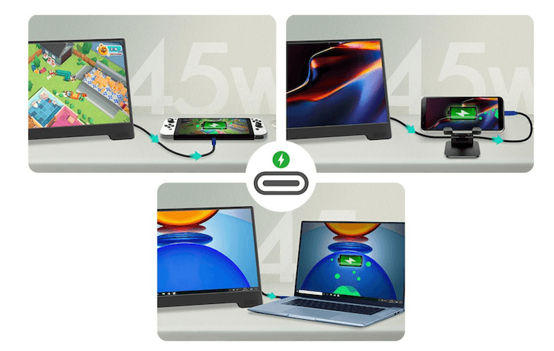 スマホやSwitchも大きな画面で！】USB PD対応モバイルモニター「On-Lap