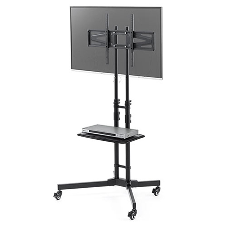 テレビスタンド ストッパーキャスター付 32～65型対応 棚板付き 100