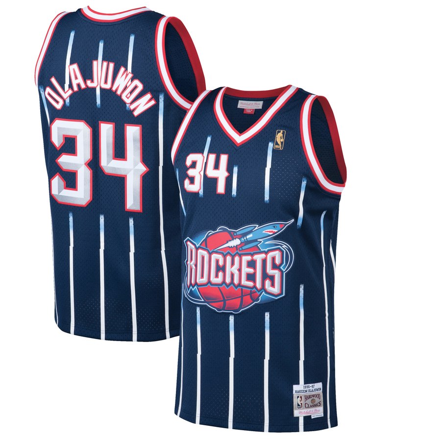 Houston Rockets 1996-97 Hakeem Olajuwon Mitchell & – Exclusive