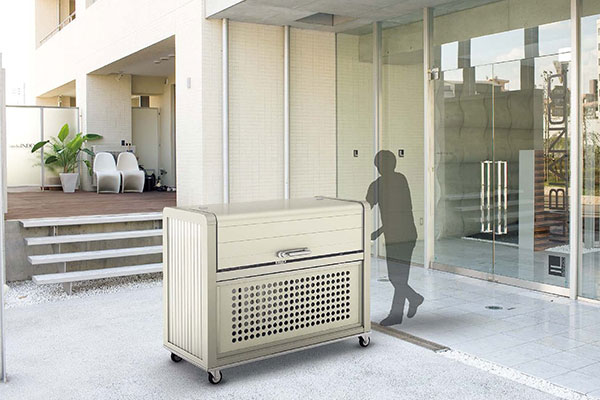 四国化成 ゴミストッカー PJ型 キャスタータイプ 830ℓ | 大阪・三重