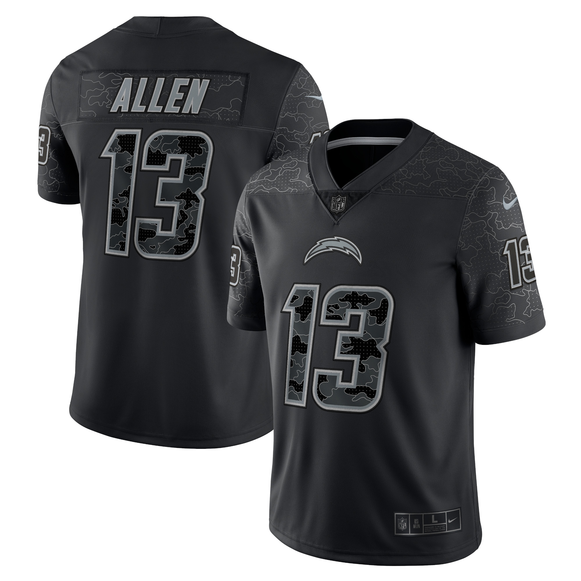 Men's Nike Keenan Allen Black Los Angeles Chargers RFLCTV Limited