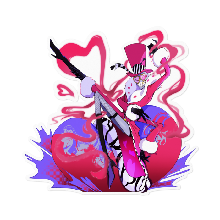 HazbinHotel】 ステッカー Valentino - ドッグカラー - BOOTH