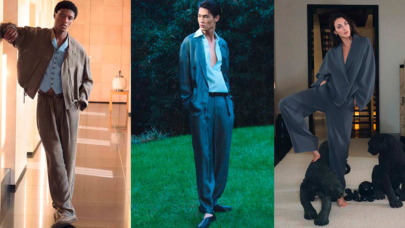Giorgio Armani's latest collection: photographed in his own living