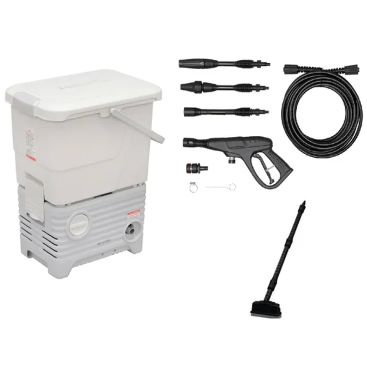 レンタル] アイリスオーヤマ 高圧洗浄機 タンク式 デッキブラシセット