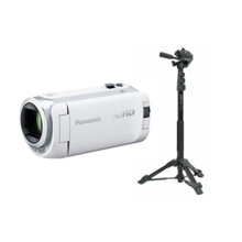 レンタル] ソニー ビデオカメラ HDR-CX680(ホワイト) ＆ 自立脚付き一