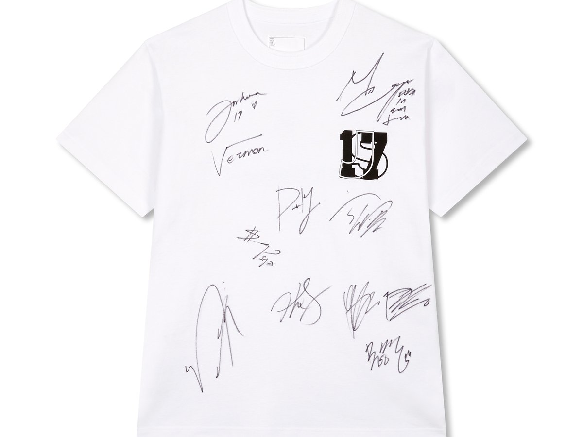 サカイがK-POPグループ「セブチ」とコラボ、メンバー11人のサイン入りT