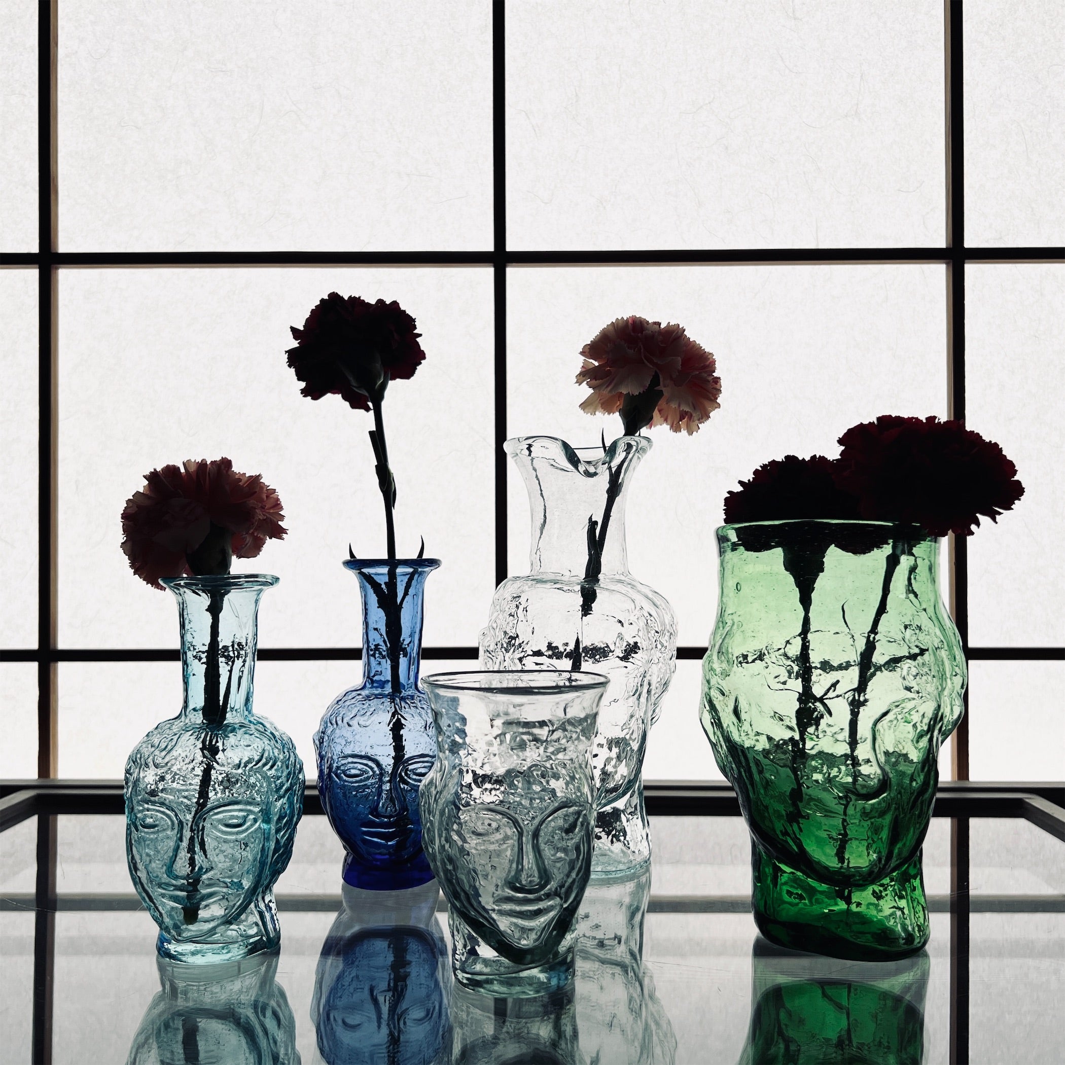 La Soufflerie】フラワーベース Vase Tete Blue | フィールシーン