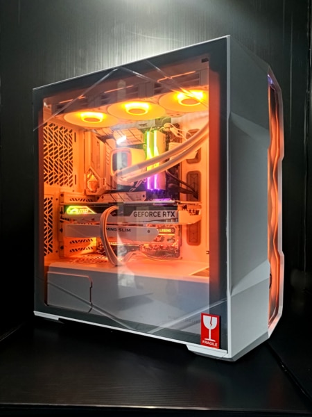 PC組立代行 CoolerMasterのメッシュケースを採用したホワイトPC