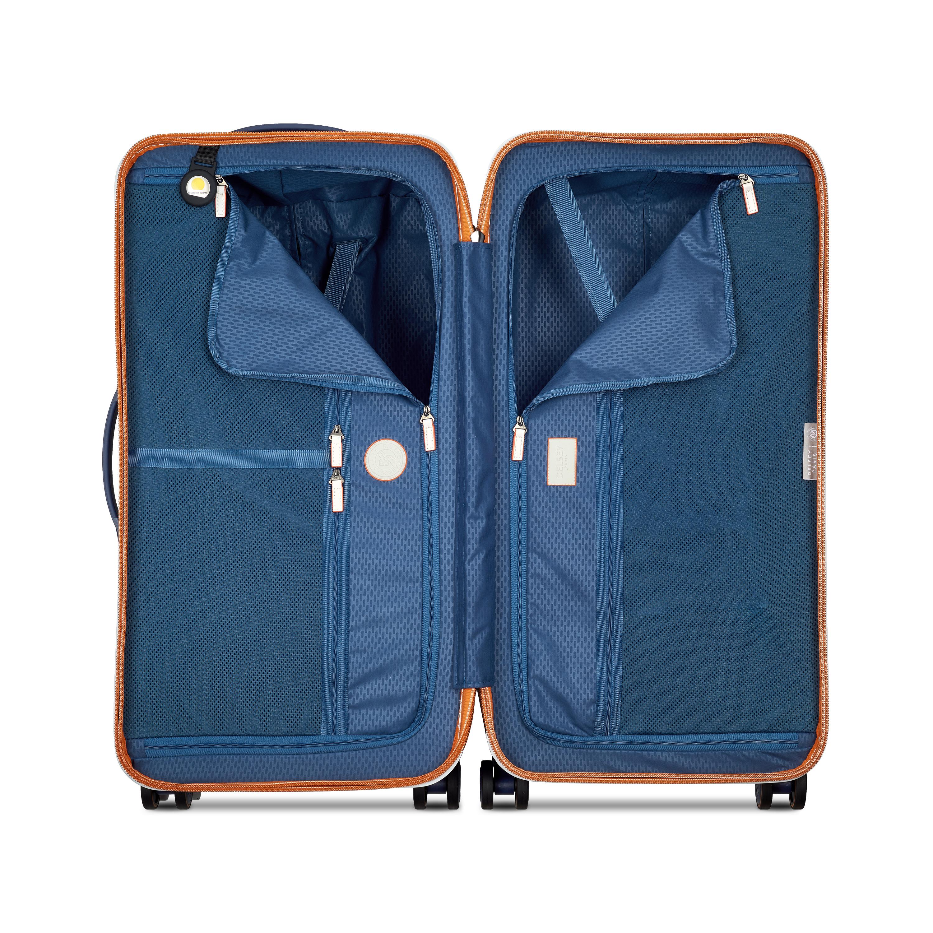 Delsey x Roland-Garros (80cm) Checked Trunk Suitcase - Navy