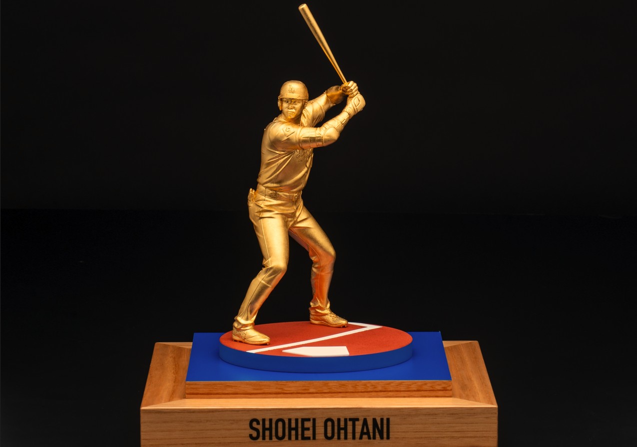 価格は5500万円…大谷翔平選手の等身大の黄金像を大阪で展示へ 金箔1550