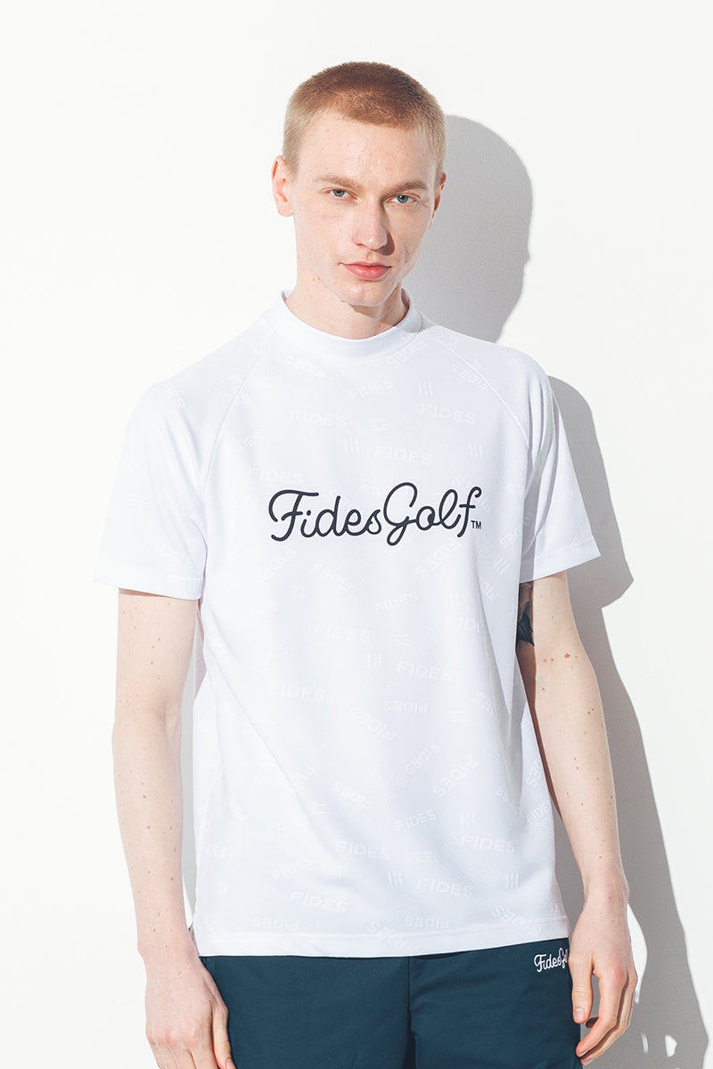 JACQUARD MOCK NECK S/S – FIDES