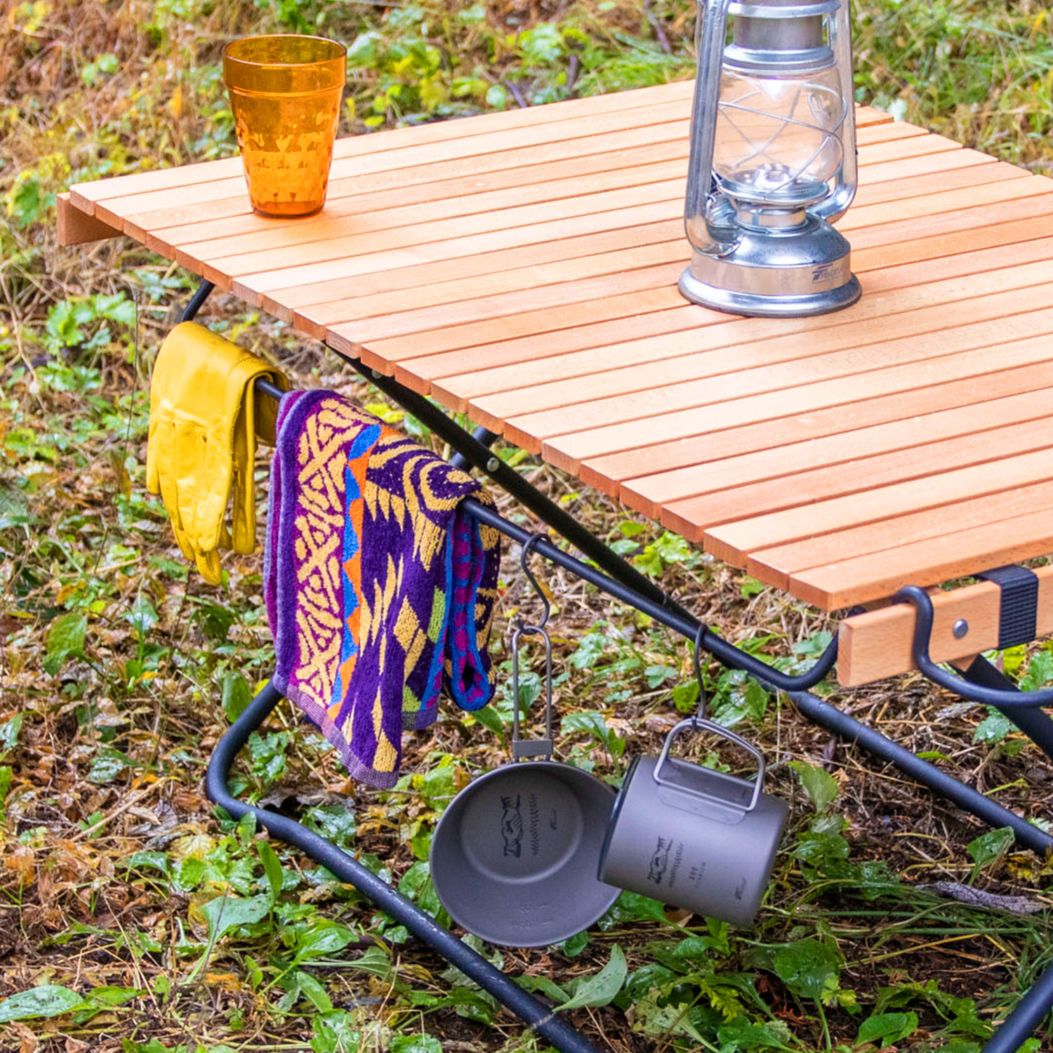 FIELDOOR（フィールドア） | ウッドロールトップテーブル スチールレッグ