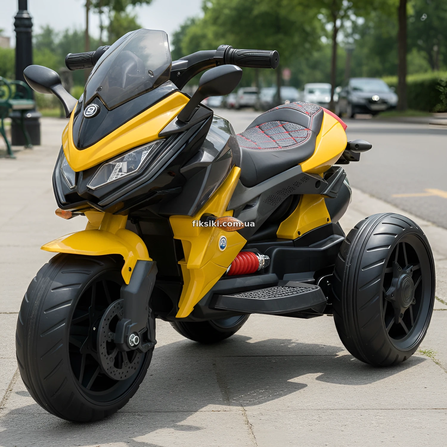 Детский мотоцикл Bambi M 4274ELR-6 желтый пульт управления