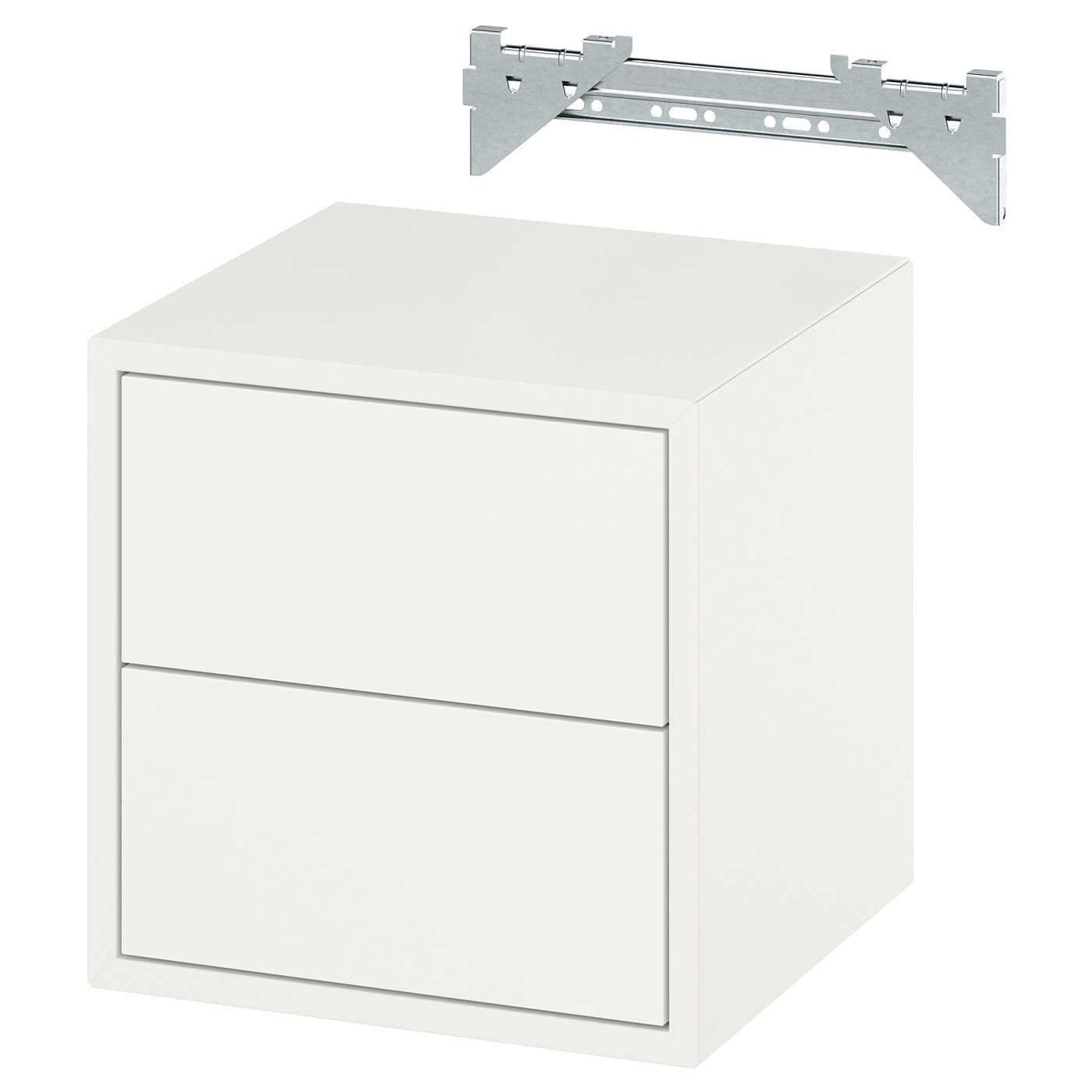 EKET wall cabinet with 2 drawers white - IKEA