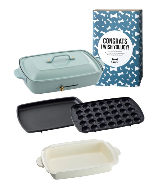 おめでとう》ホットプレートグランデサイズ+深鍋 ギフトセット