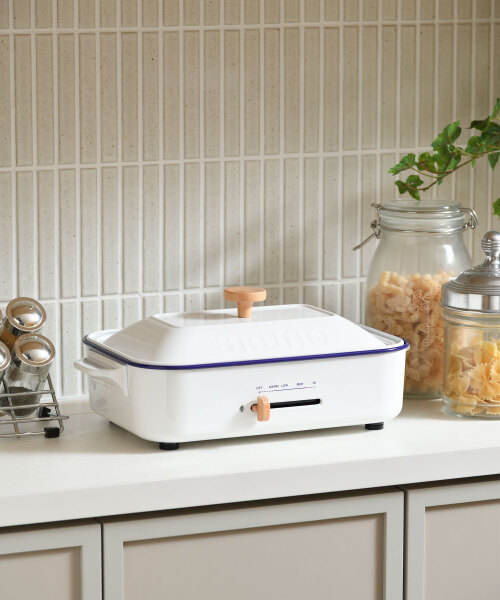 コンパクトホットプレート+セラミックコート鍋 ギフト巾着XLセット