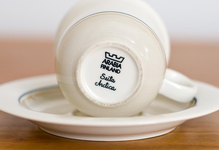 ARABIA(アラビア)／Seita Arcticaーコーヒーカップ＆ソーサー