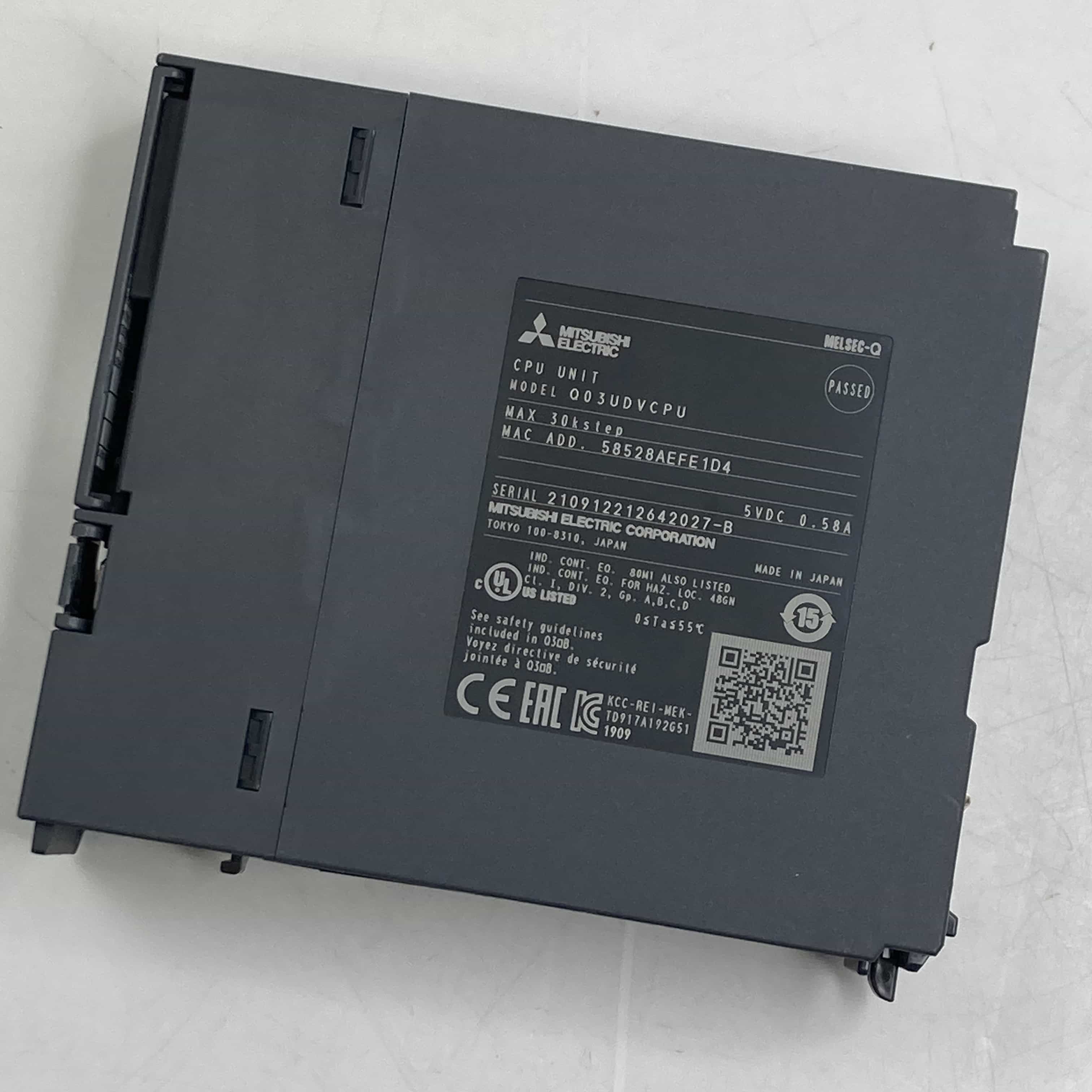 Q03UDVCPU 2019年製 MELSEC-Qシリーズ シーケンサCPU（ユニバーサル