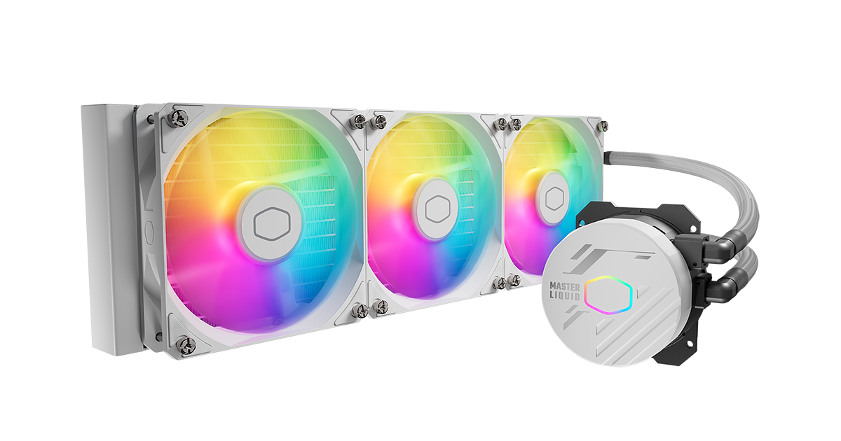MasterLiquid 360L Core ARGB White CPU Liquid Cooler | Cooler Master