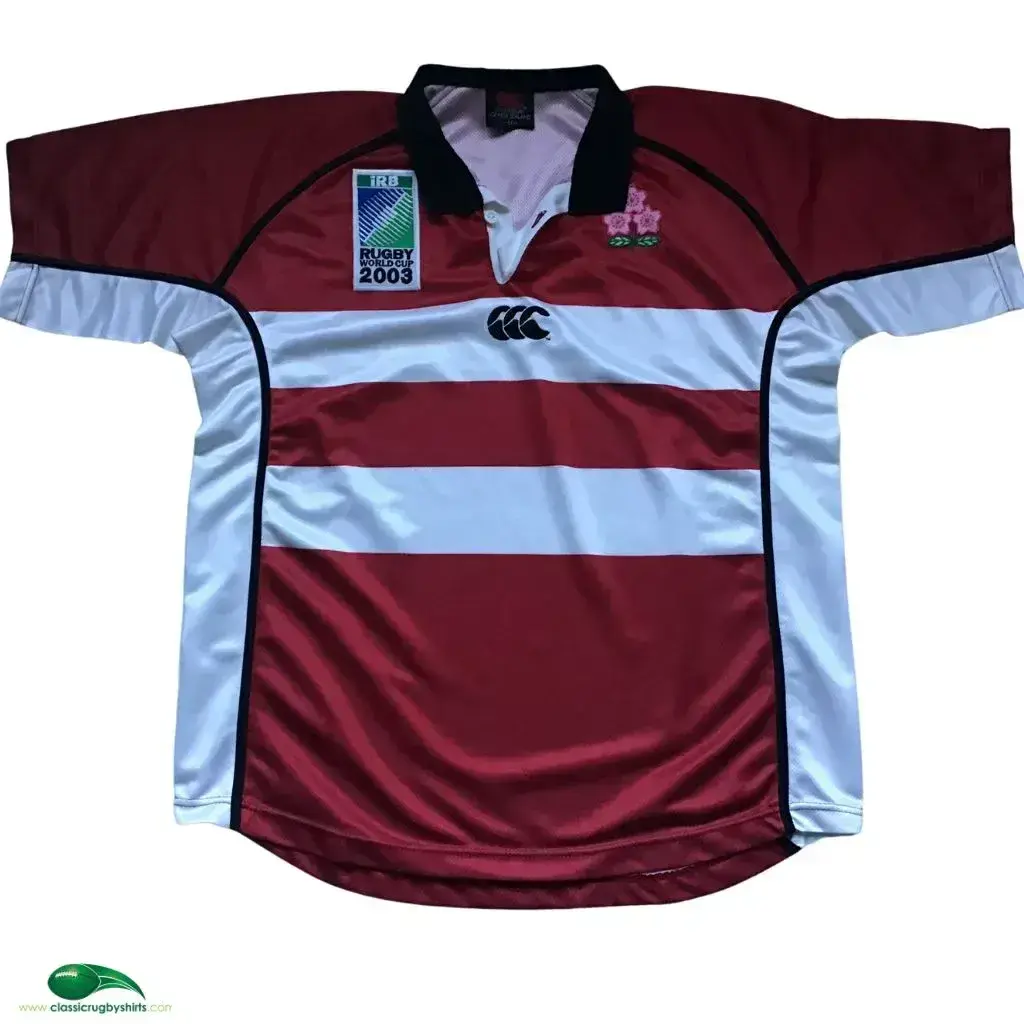 World Cup Rugby Shirts | 2003 Japan RWC Vintage Old Jerseys