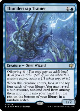 Foil】(307)□ショーケース□《稲妻罠の教練者/Thundertrap Trainer