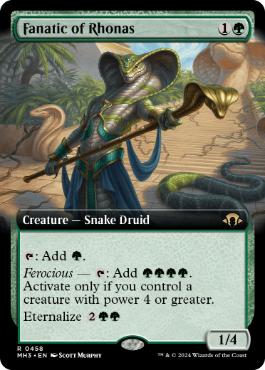 Foil】(152)《ロナスの狂信者/Fanatic of Rhonas》[MH3] 緑R | 日本