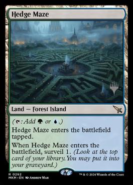 Foil】(262)《迷路庭園/Hedge Maze》[MKM] 土地R | 日本最大級 MTG通販