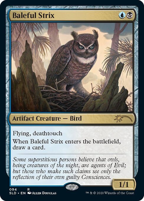 094)《悪意の大梟/Baleful Strix》[SLD] 金R | 日本最大級 MTG通販