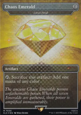 Foil】(7035)□ボーダーレス□《Chaos Emerald》//《水蓮の花びら