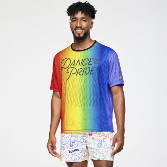 ZUMBA ラメ入りシルバージャケット　Mサイズ Inspire Your Style with the Zumba Runway Crop Zip Up Puff Bomber