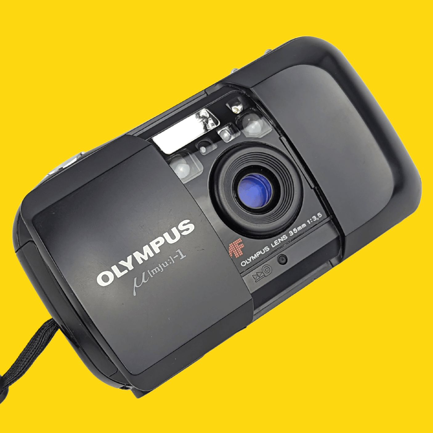 完動品】OLYMPUS μ[mju:] 初代 ブラック 動作確認済