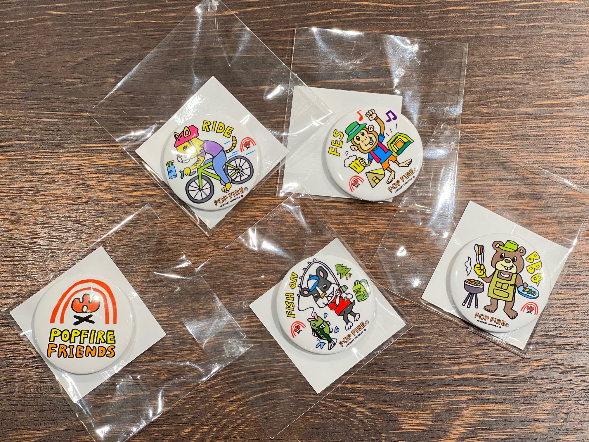 POPFIRE取扱い開始のご案内。ウシオダヒロアキ氏のポップなデザインが