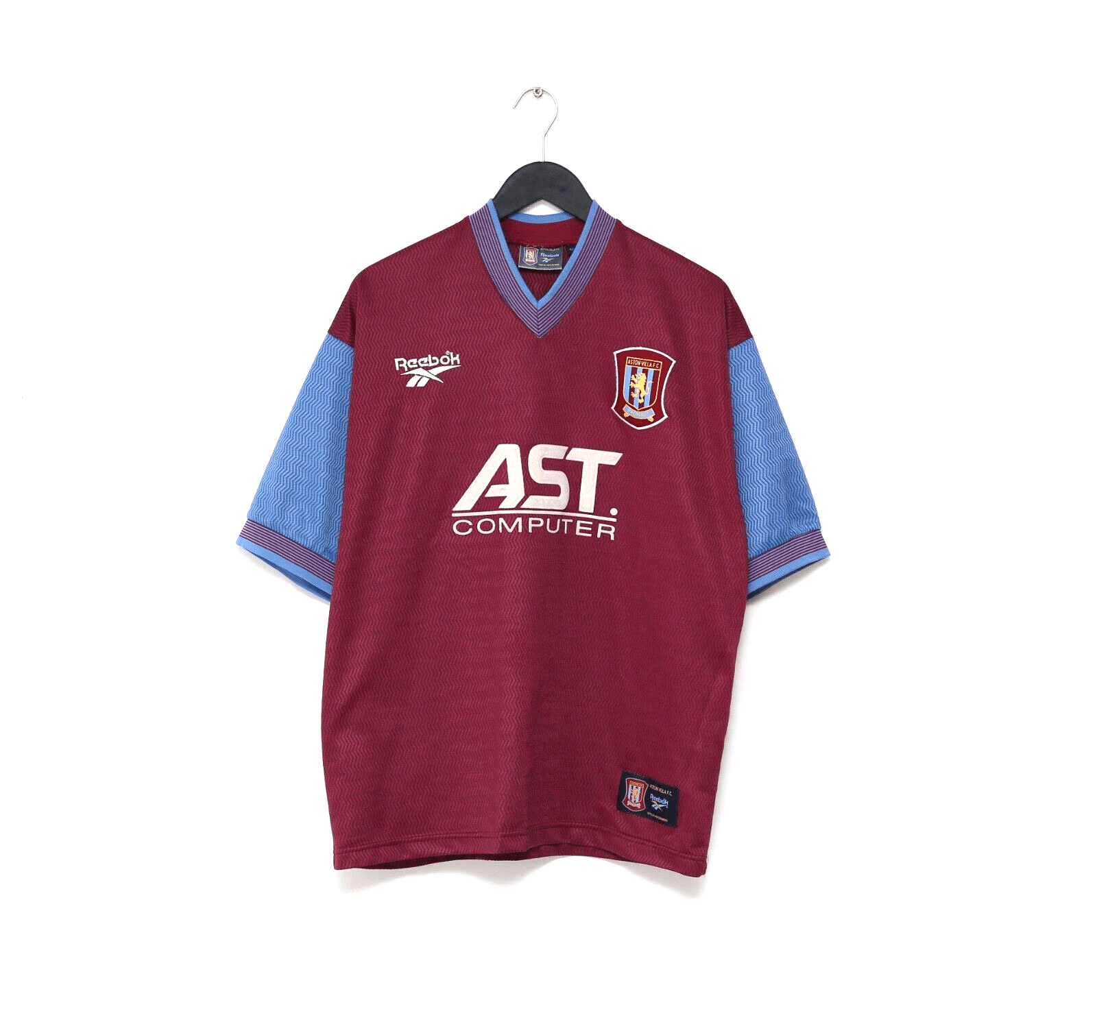 1997/98 MILOSEVIC #9 Aston Villa Vintage Reebok Home Football