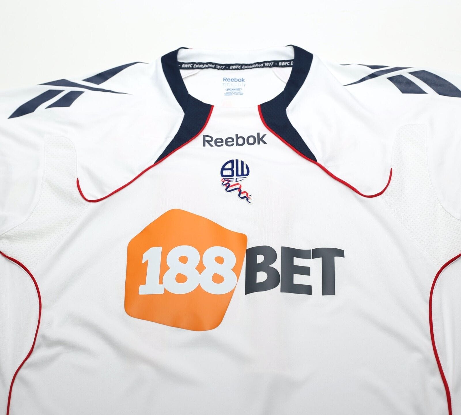 2010/11 K. DAVIES #14 Bolton Wanderers Vintage Reebok Home