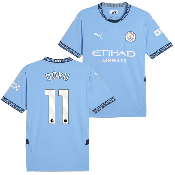 マンチェスターシティ 24-25 ホーム 半袖 ユニフォーム No.11 ドク