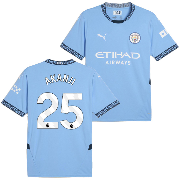マンチェスターシティ 24-25 ホーム 半袖 ユニフォーム No.25 アカンジ