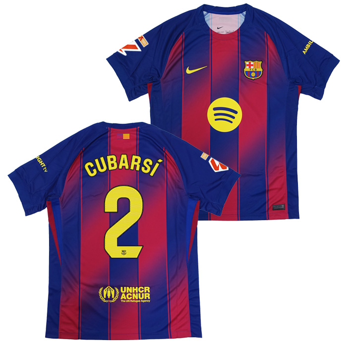 FCバルセロナ 25-26 ホーム 半袖 ユニフォーム No.2 クバルシ + ラ