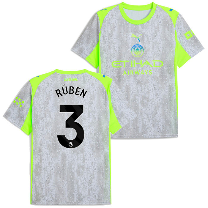 マンチェスターシティ 25-26 サード 半袖 ユニフォーム No.3 ルベン